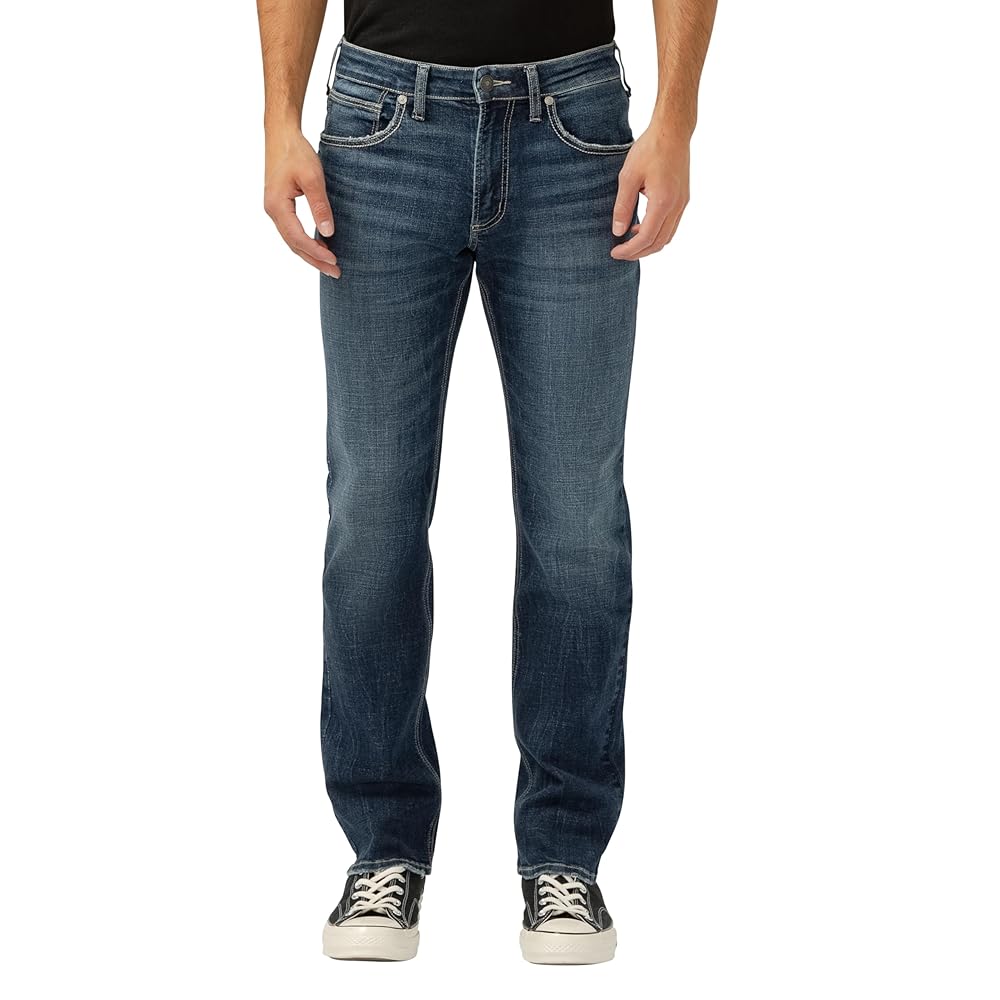 Silver Jeans Co. Men's Allan Slim Fit Straight Leg Jeans